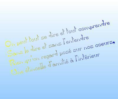 notre amitié